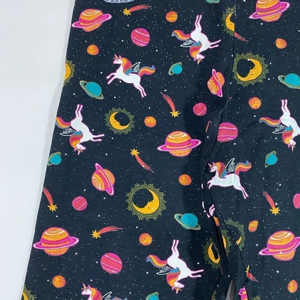 NWT Leggings Girls 14-16 Flying Unicorns, Moons and Planets